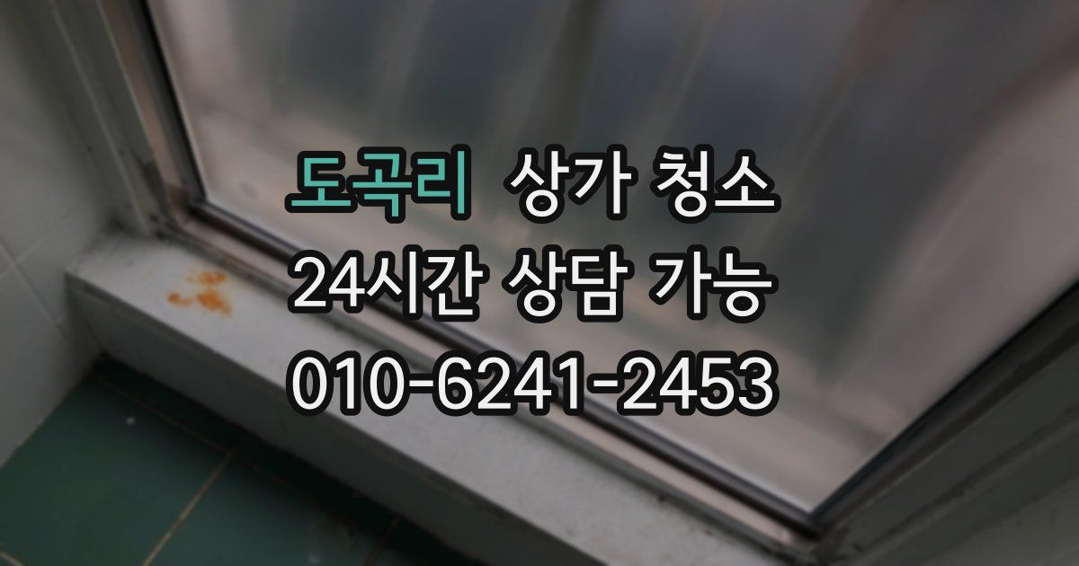 도곡리 상가 청소
