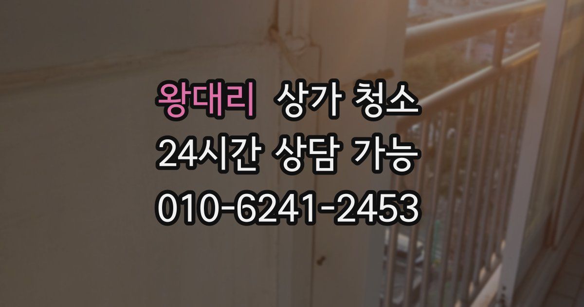 왕대리 상가 청소
