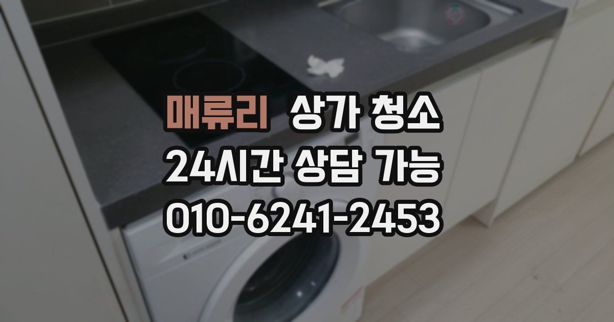 매류리 상가 청소