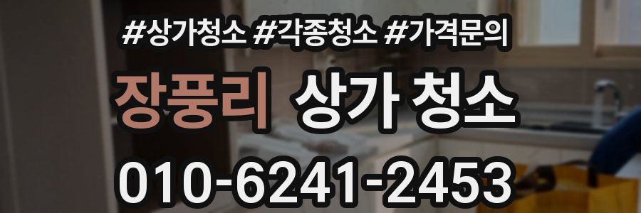 장풍리 상가 청소
