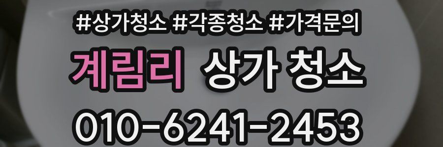 계림리 상가 청소