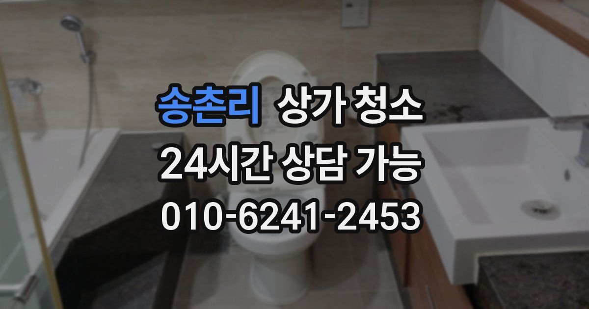 송촌리 상가 청소