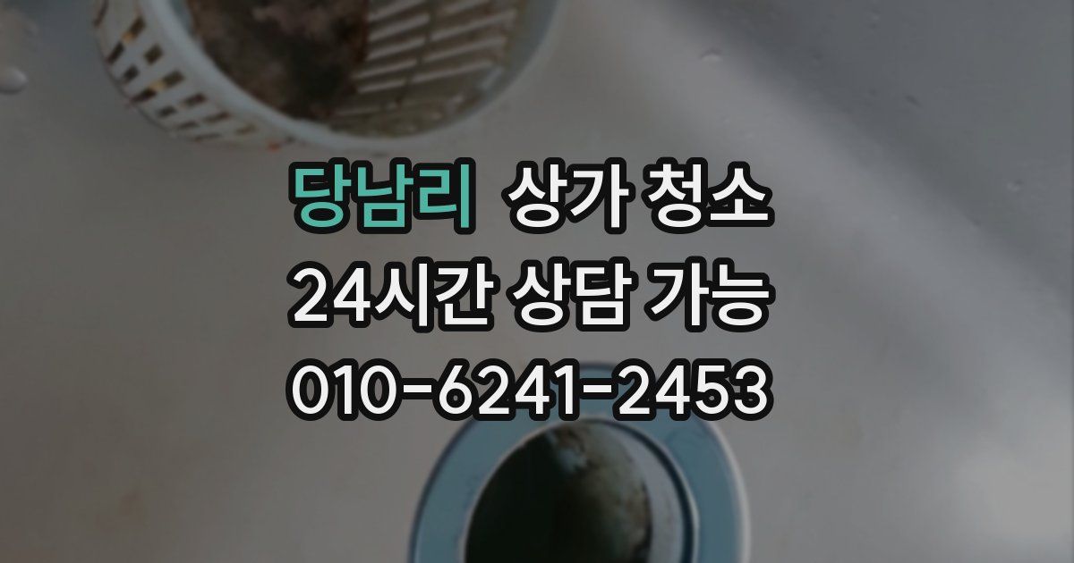 당남리 상가 청소