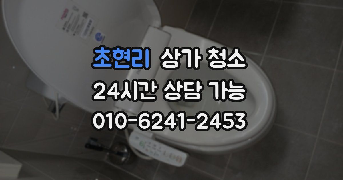 초현리 상가 청소