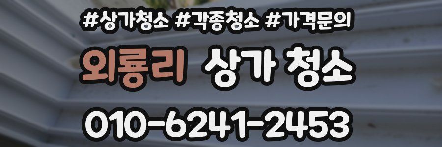 외룡리 상가 청소