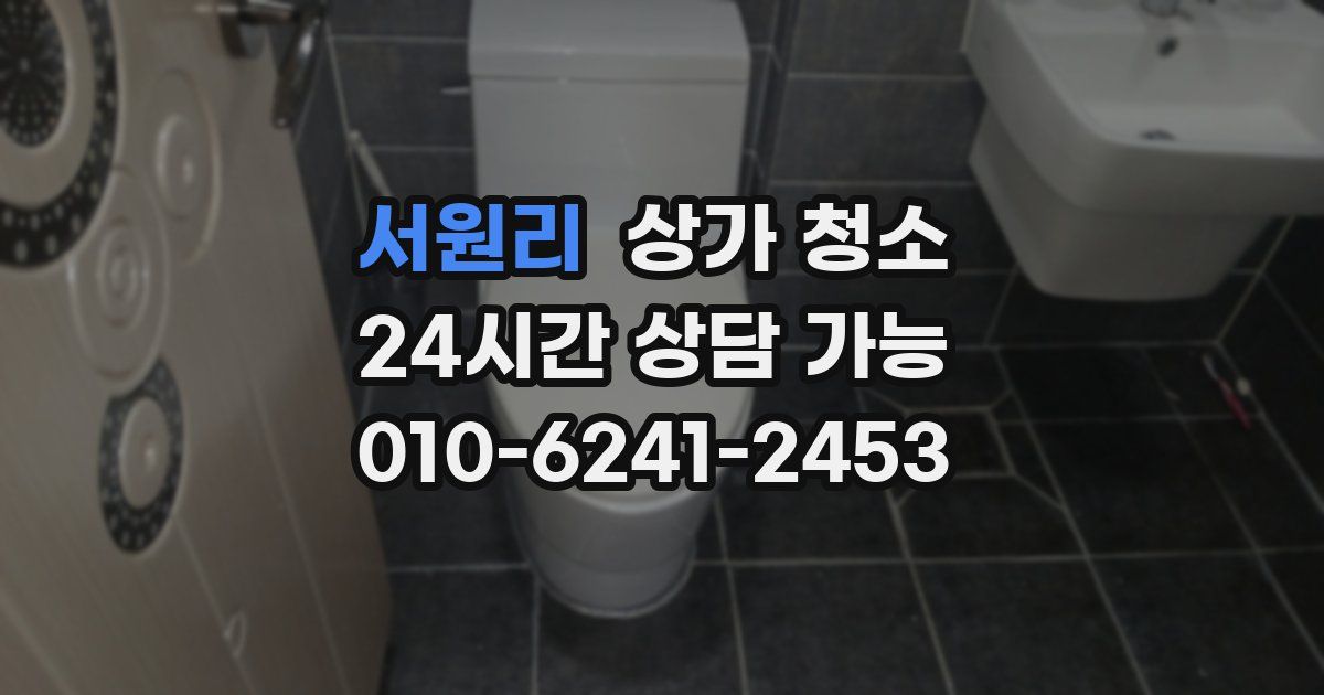 서원리 상가 청소