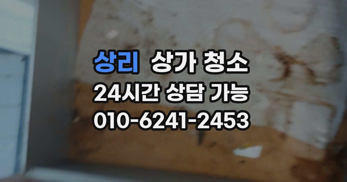 상리 상가 청소