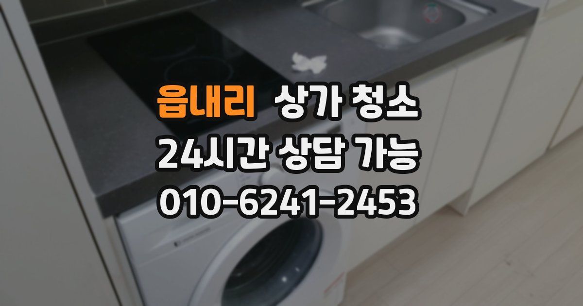 읍내리 상가 청소