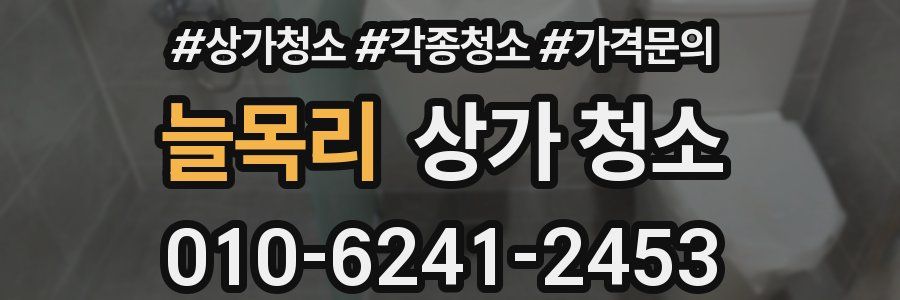 늘목리 상가 청소