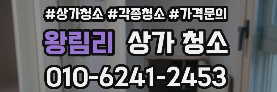 왕림리 상가 청소