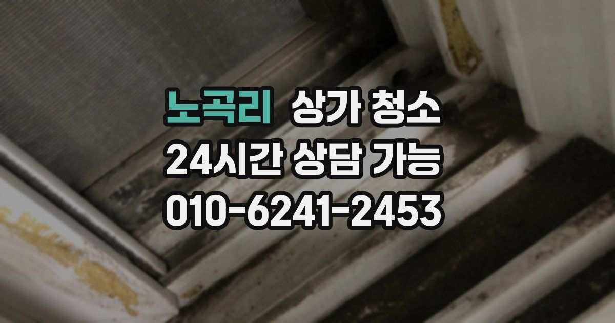 노곡리 상가 청소
