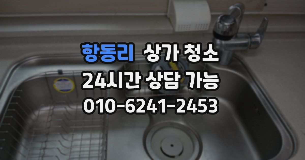 항동리 상가 청소