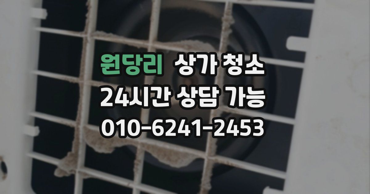 원당리 상가 청소