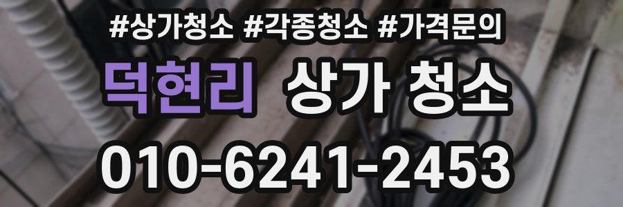 덕현리 상가 청소