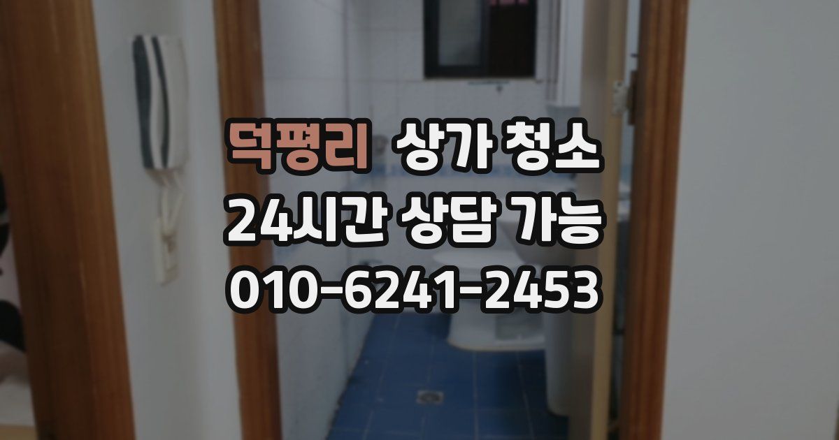 덕평리 상가 청소