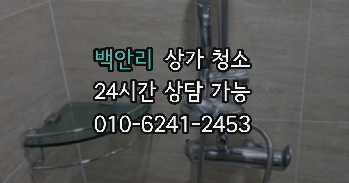 백안리 상가 청소