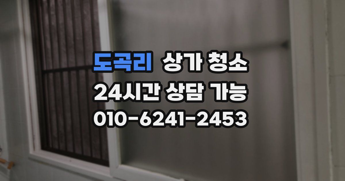 도곡리 상가 청소