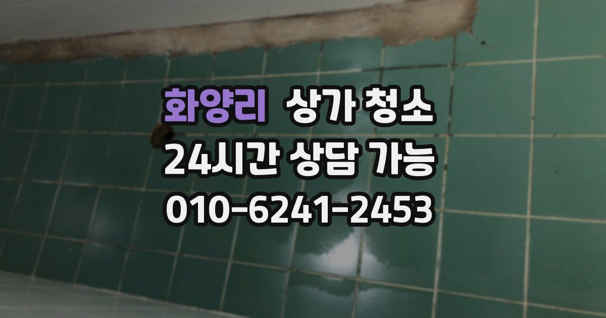 화양리 상가 청소