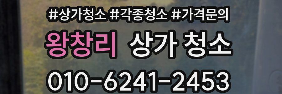 왕창리 상가 청소