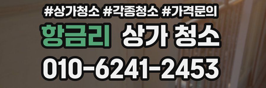 항금리 상가 청소
