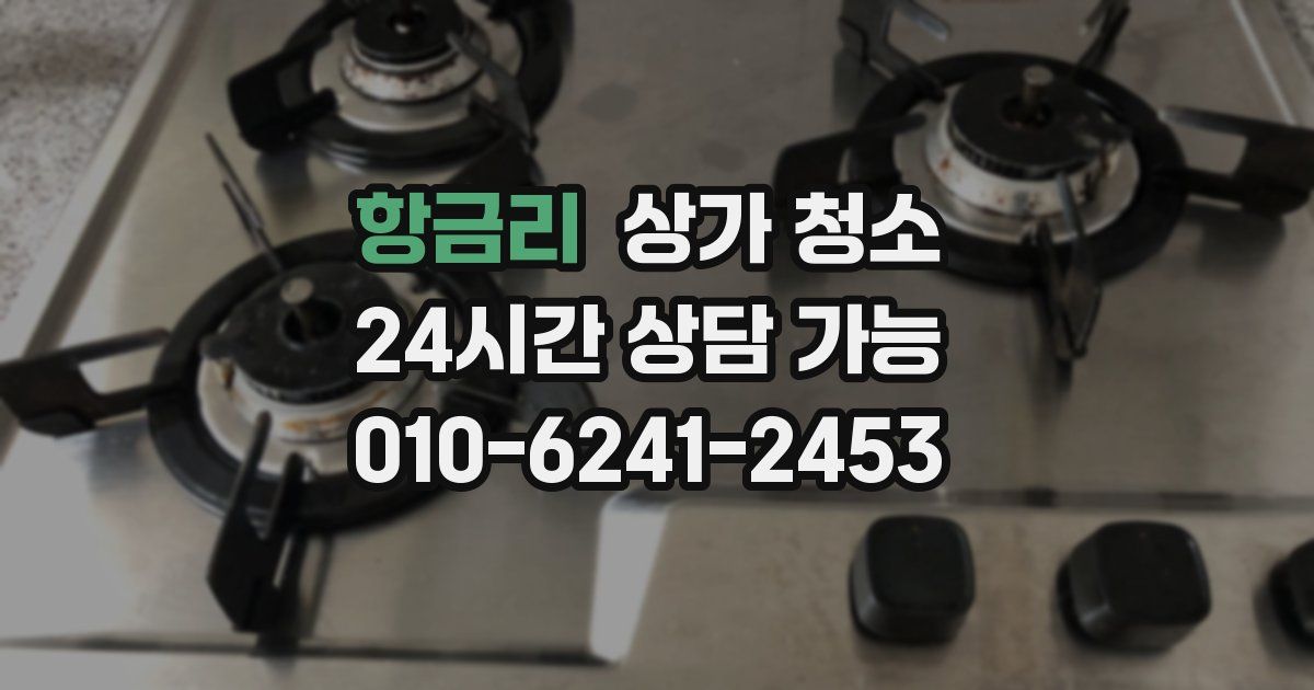 항금리 상가 청소