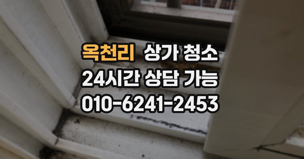 옥천리 상가 청소