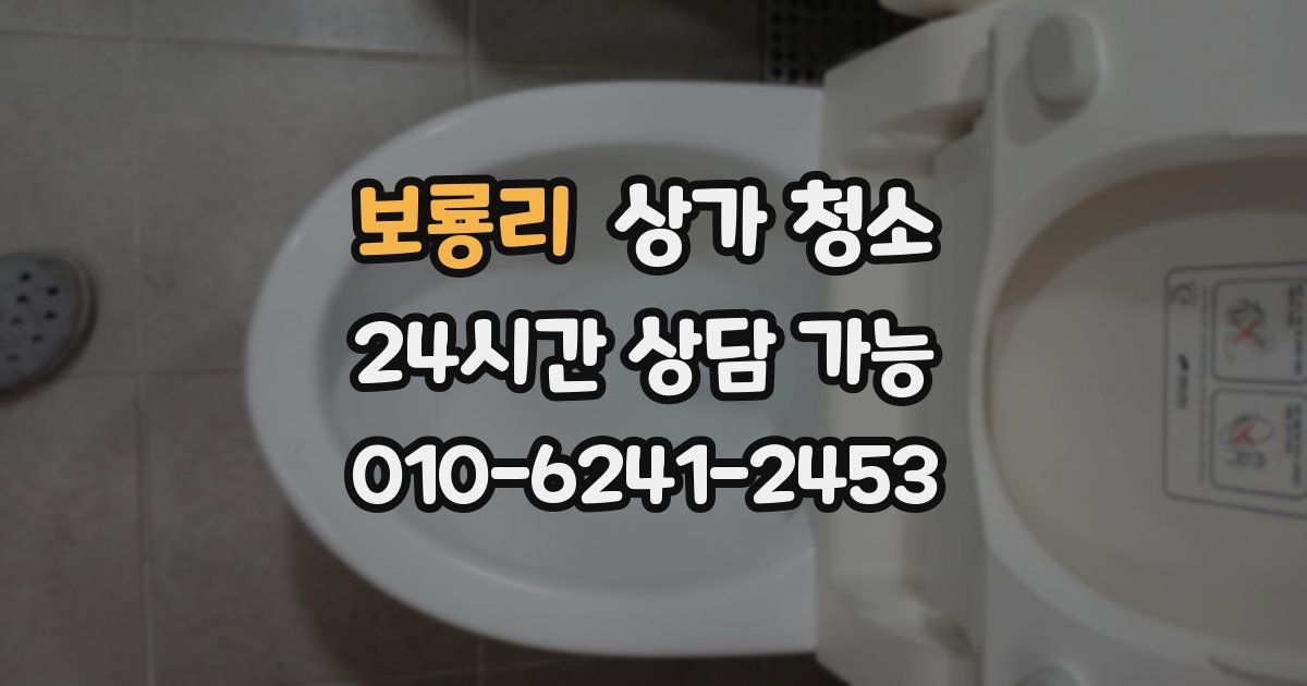 보룡리 상가 청소