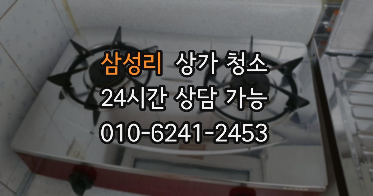 삼성리 상가 청소