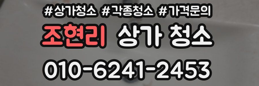 조현리 상가 청소