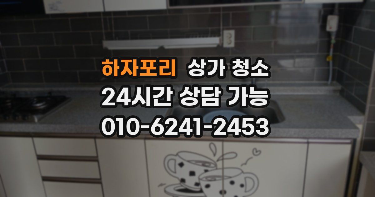 하자포리 상가 청소