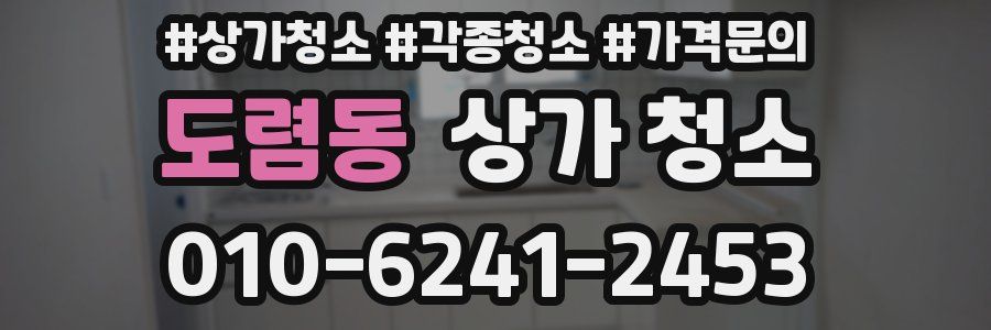 도렴동 상가 청소