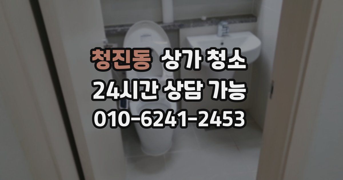 청진동 상가 청소