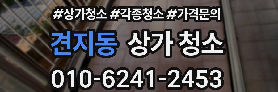 견지동 상가 청소