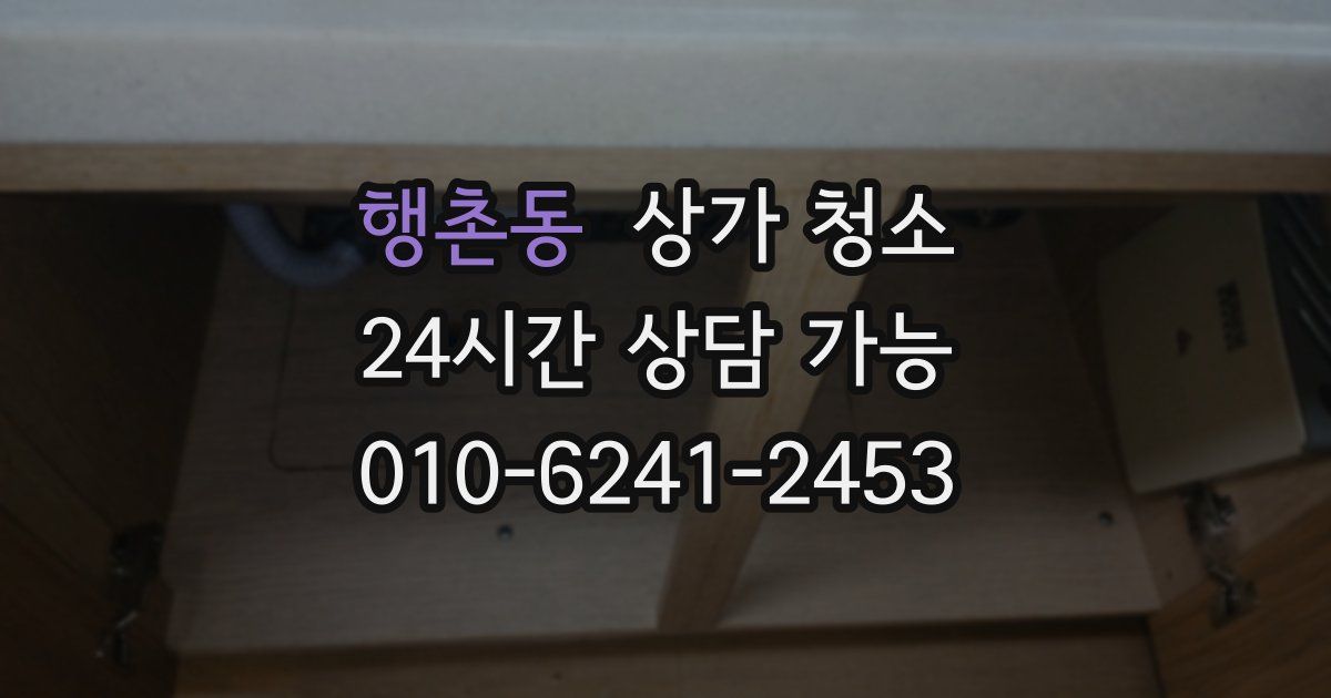 행촌동 상가 청소