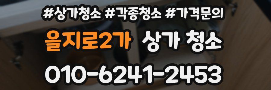 을지로2가 상가 청소