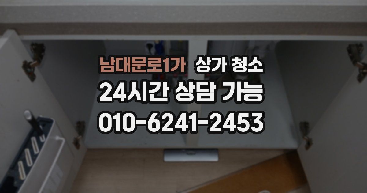 남대문로1가 상가 청소