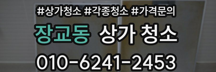 장교동 상가 청소