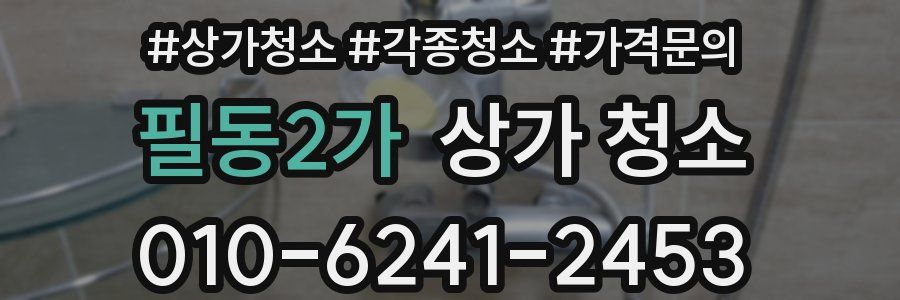 필동2가 상가 청소