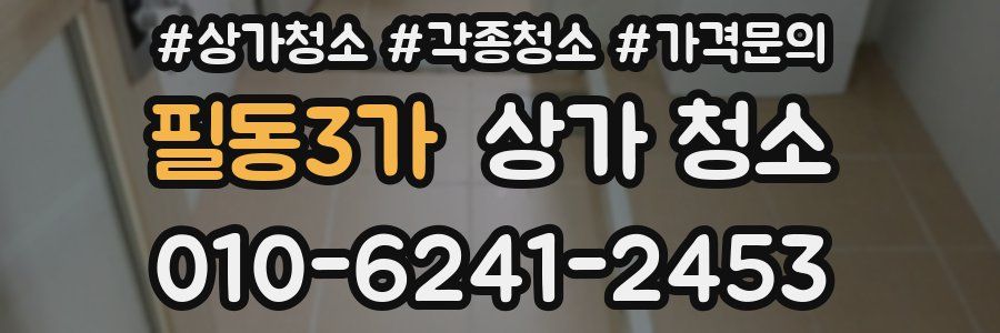 필동3가 상가 청소