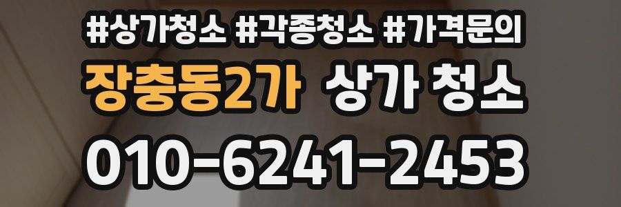 장충동2가 상가 청소