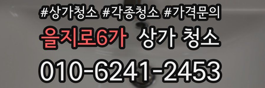 을지로6가 상가 청소