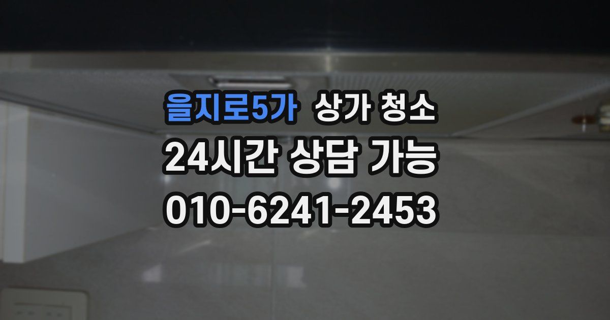 을지로5가 상가 청소