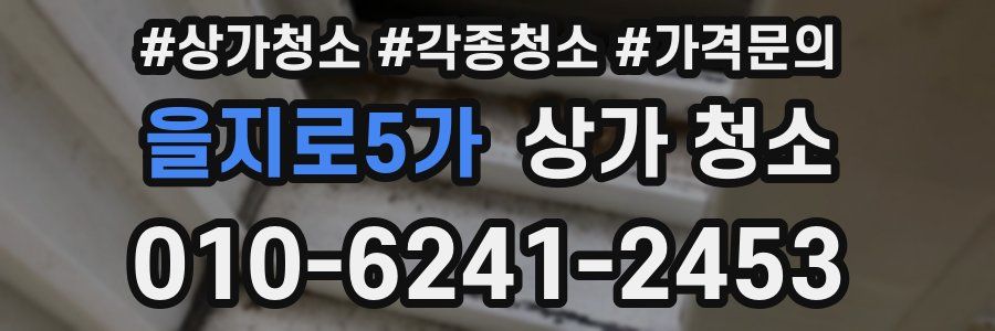 을지로5가 상가 청소