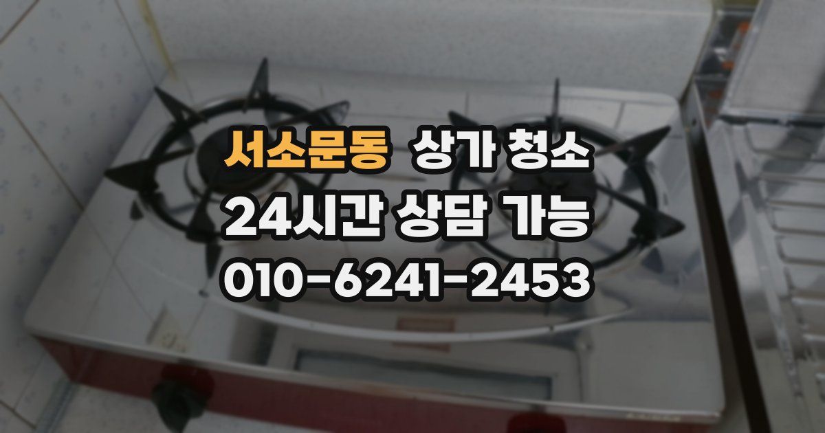 서소문동 상가 청소