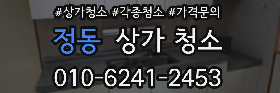 정동 상가 청소
