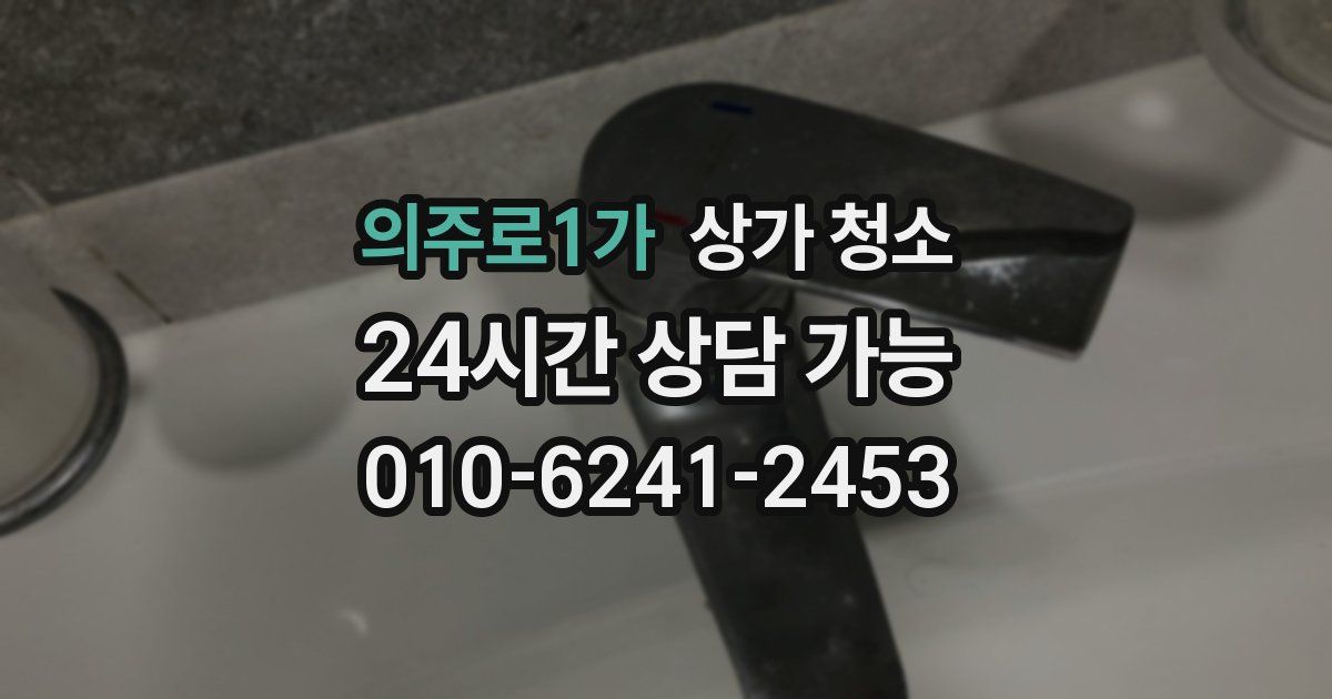 의주로1가 상가 청소
