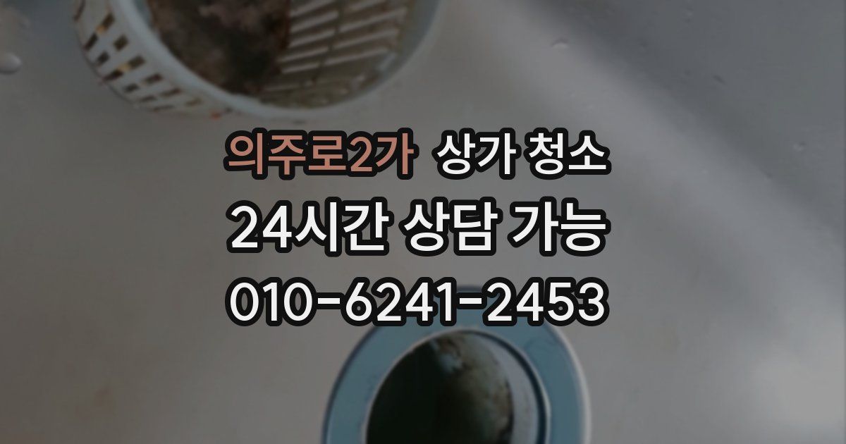 의주로2가 상가 청소