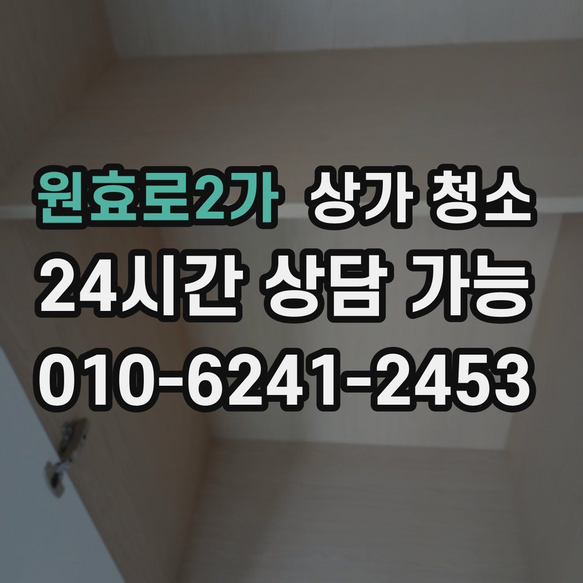 원효로2가 상가 청소