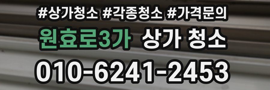 원효로3가 상가 청소