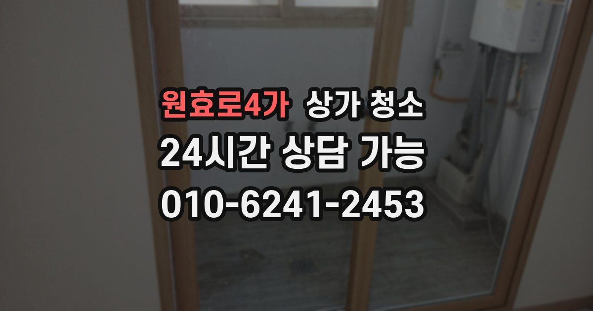 원효로4가 상가 청소